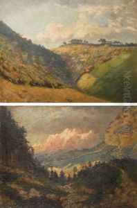 Paysage Montagneux (+ Vue Des Alpes; 2 Works) by Gustave Dore