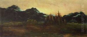 Balloon Over Mountainous Landscape
