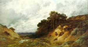 Scotch Landscape (souvenir Of Loch Leven) by Gustave Dore