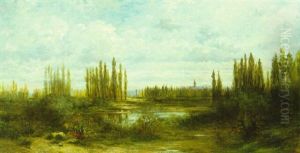 Le Soir Sur Les Bords Du Rhin by Gustave Dore
