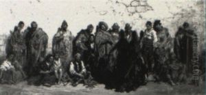 Mendiants ,spagnols by Gustave Dore