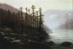 A Lake In The Mountains by Gustave Dore