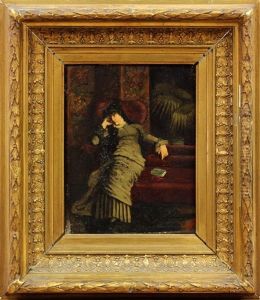 Solemn Woman And Portrait Of Young Woman (2 Works) by Jacques Dore