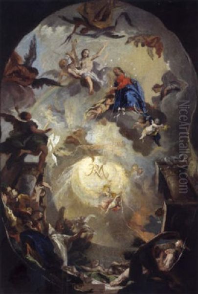 Mariae Himmelfahrt, In Der Bildmitte Das Marienmonogramm - view 1