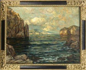 Kuste Bei Capri by Hermann Doermann