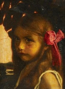 Madchen Mit Roter Schleife