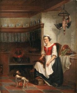 La Belle Cuisiniere by Antonius van Dormolen