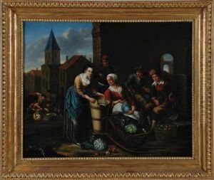 Market Scene by Joseph Dorn