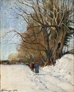 Pa Ski by Karl Johannes Andreas Adam Dornberger