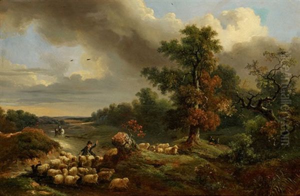 Landschaft Mit Schafherde - view 1