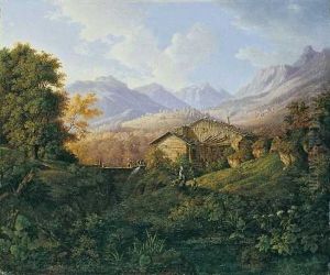Hochgebirgslandschaft Mit Sagemuhle by Johann Jakob Dorner the Younger