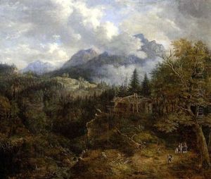 Gebirgslandschaft Mit Muhle Uber Dem Gebirgsbach by Johann Jakob Dorner the Younger
