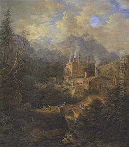 Hammerschmiede Im Gebirgstal
