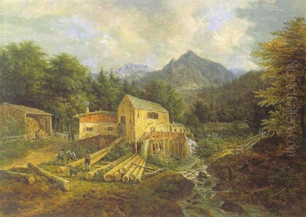 Sagewerk Im Gebirge - view 1