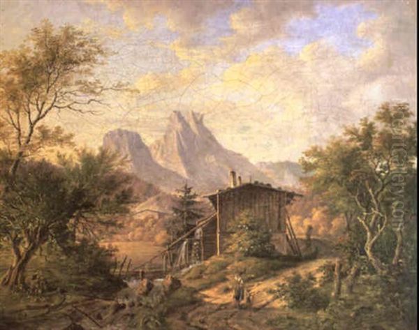 Muhle In Gebirgslandschaft - view 1