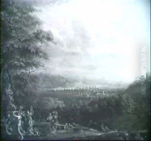 Ideale Landschaft by Johann Jakob Dorner the Younger