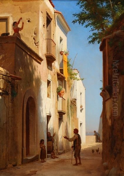 Street Scenery From A Southern Village - view 1