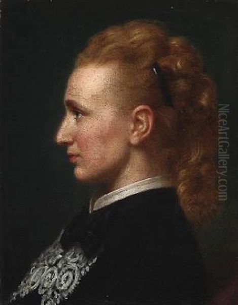 Portrait Of Bolette Hartmann, Nee Puggaard (1844-1929) - view 1