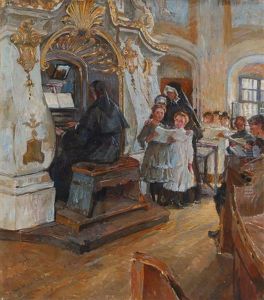 In Der Schloskapelle Weesenstein by Ferdinand Dorsch