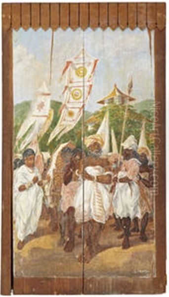 Buddhist Processional Scenes (2 Works) - view 1