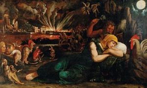 The Night by Battista (de Luteri) Dossi