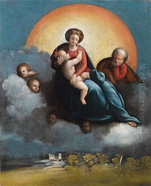 Holy Family And Cherubs - view 1