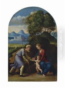 The Holy Family by Battista (de Luteri) Dossi
