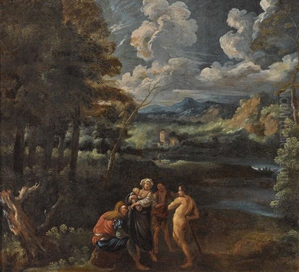 Flusslandschaft Mit Figurenstaffage - view 1