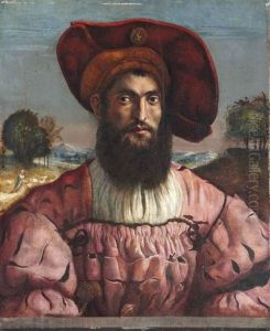 Portrait D'homme En Buste A La Toque Portrait D'homme En Buste A La Toque