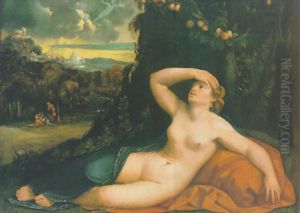Venus Awakened By Cupid by Dosso Dossi