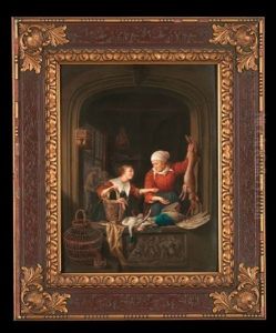 A Poulterer's Shop by Gerrit Dou
