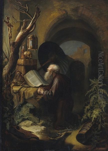 A Hermit Monk In Contemplation - view 1