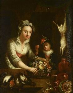 A Lady With A Fruit Basket