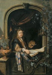 Bildnis Des Kunstlers Gerrit Dou by Gerrit Dou