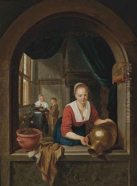 A Lady At A Casement - view 1