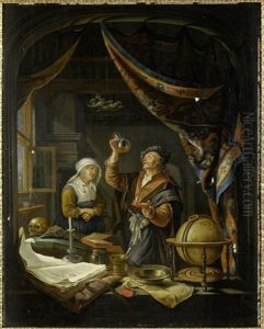 Besuch Beim Arzt by Gerrit Dou
