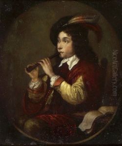 Der Flotenspieler by Gerrit Dou