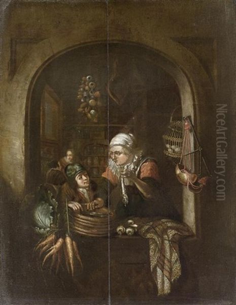 Fischverkauferin - view 1