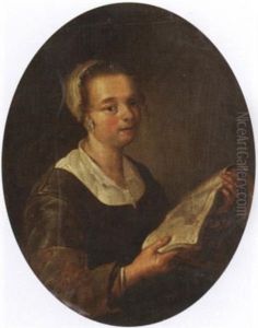 Bildnis Einer Jungen Frau Bei Der Lekture by Gerrit Dou