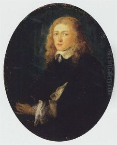Portrait Of Dirck Van Beresteyn In A Velvet-lined Black Mantle And Yellow Gloves, Holding A Black Hat With A Feather