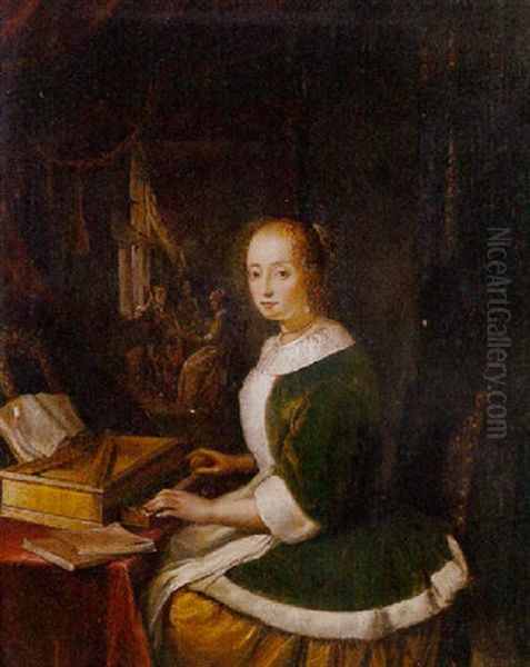 A Lady At The Virginals - view 1