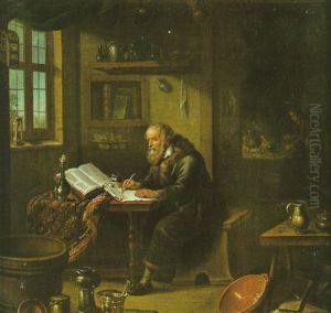 L'alchimiste Dans Son Cabinet by Gerrit Dou