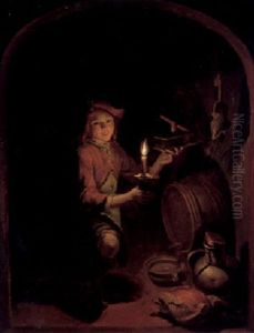Der Knabe Mit Der Mausefalle by Gerrit Dou