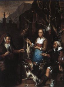 Hos Vildthandleren by Gerrit Dou