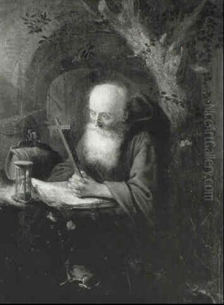 Hermit Saint At Prayer - view 1