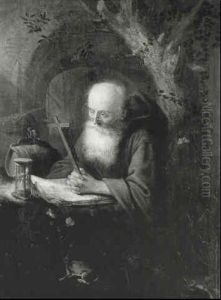 Hermit Saint At Prayer