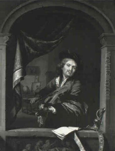 Musician At A Niche - view 1