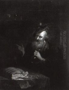 Doctor In His Study by Gerrit Dou