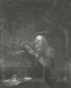 The Teacher by Gerrit Dou