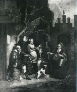 The Game Seller by Gerrit Dou